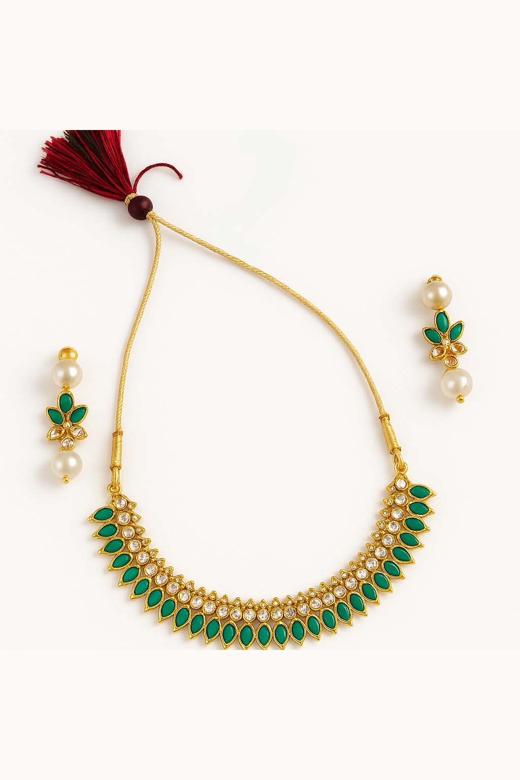 SO3 Blue Peacock Feather Kerala Set Saree WITH FREE ORNAMENTS
